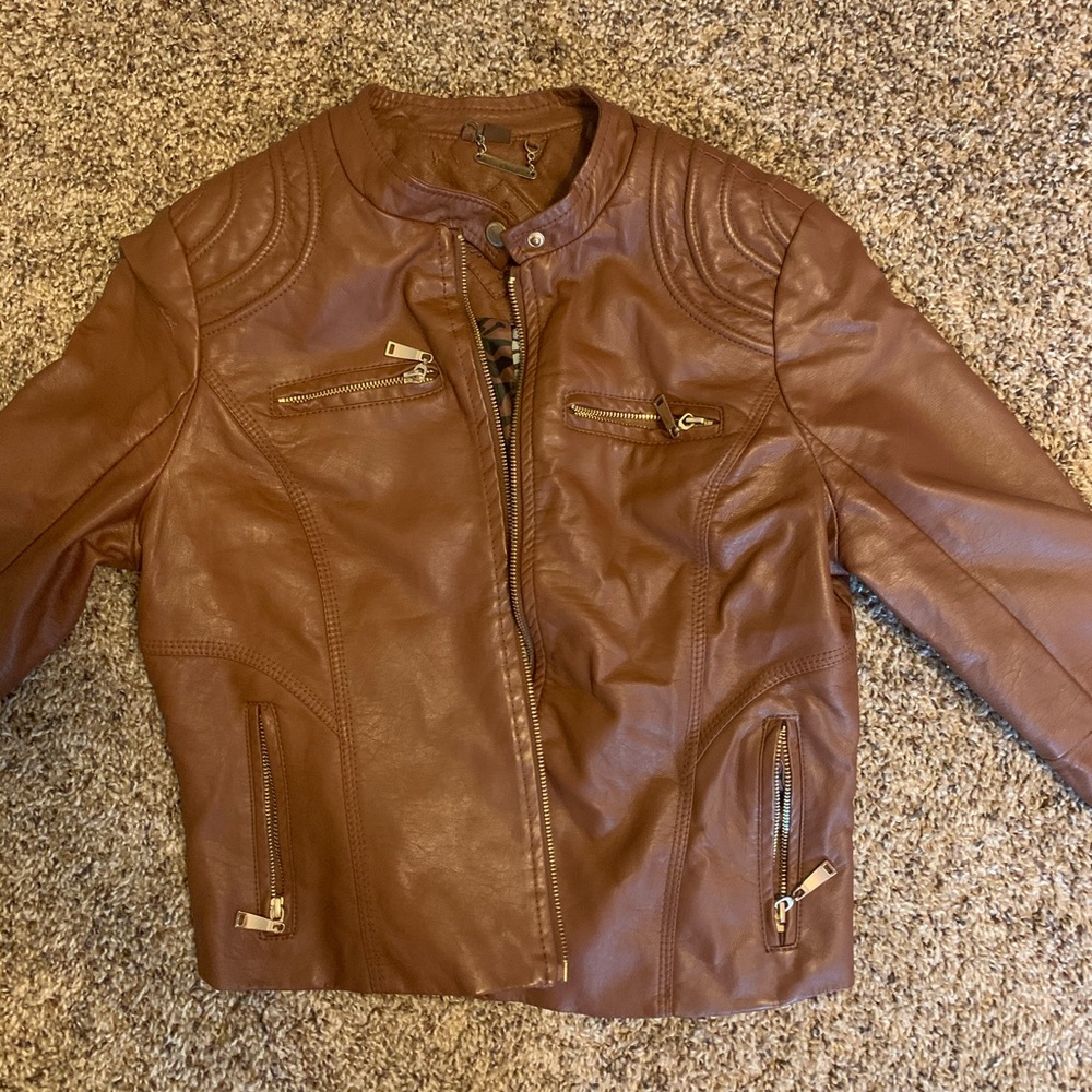 Faux Leather Jacket